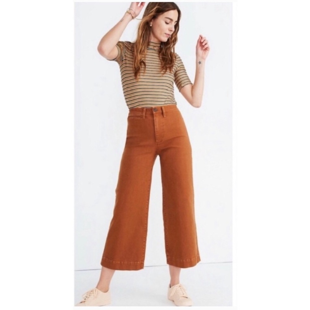 Tall Emmett Wide-Leg Crop Pants / WARM COFFEE 31T